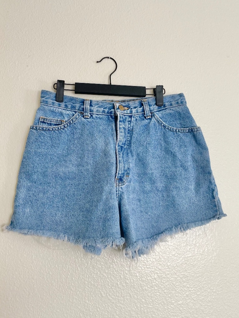 Vintage 90s Moda International High Waist Denim Cutoff Shorts Size 12